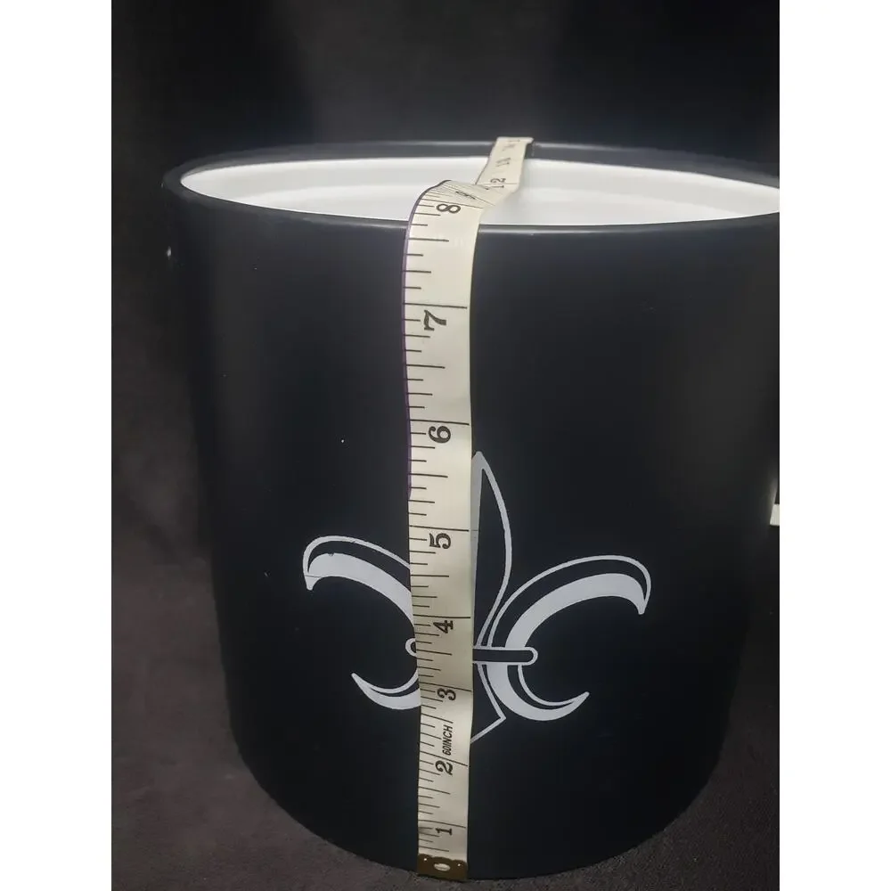 Kraftware Collection Fleur De Lis Black Pastime Ice Bucket Social Club Wine Plug